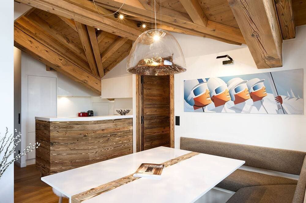 Foto 8 von 17: Wunderschöne moderne Wohnung in Courchevel 1850, 3 Schlafzimmer, Sauna, Parkplatz