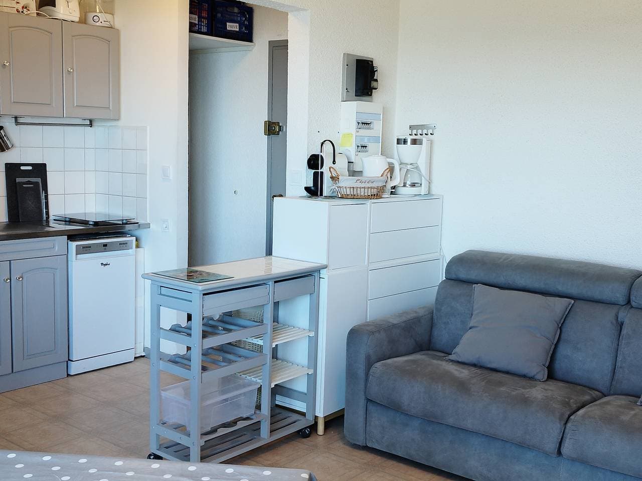 Foto 6 von 14: Gemütliches Studio in Adrets-Prapoutel, direkt an den Pisten, Aufzug, TV und Skiraum