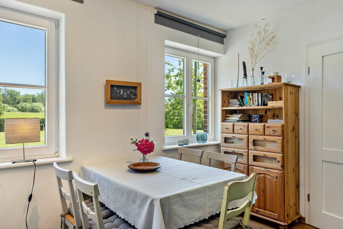Foto 6 von 34: Ferienwohnung 'Der Flusshof, Scheunenwohnung' mit gemeinsamer Terrasse, gemeinsamem Garten und Wi-Fi