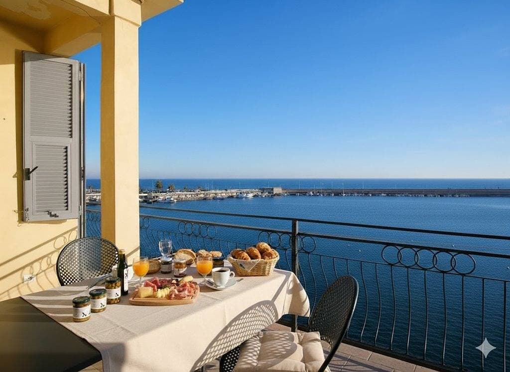 Unterkunft mit schöner Terrasse Meerblick | Ap119 1