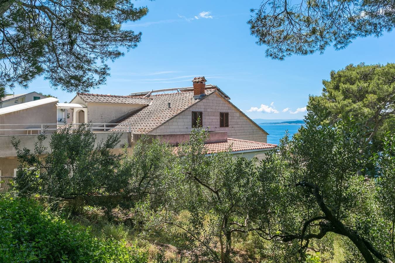 Foto 3 von 30: 1-Zimmer-Ferienwohnung mit Balkon und Meerblick Brela, Makarska A-18356-a