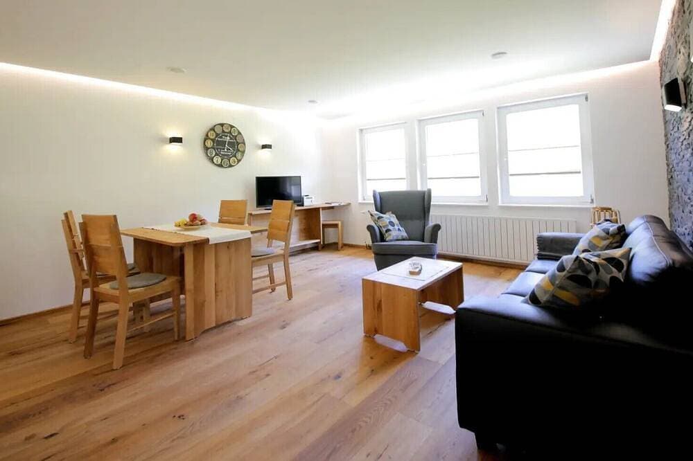 Foto 11 von 19: Ferienwohnung 'Abendgrund' mit privater Terrasse, Gemeinschaftsgarten und WLAN
