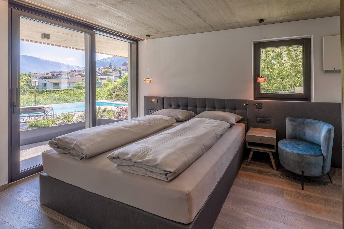 Foto 3 von 20: Ferienwohnung 'Köfele Lodge Rosa' mit Bergblick, Gemeinschaftspool und WLAN