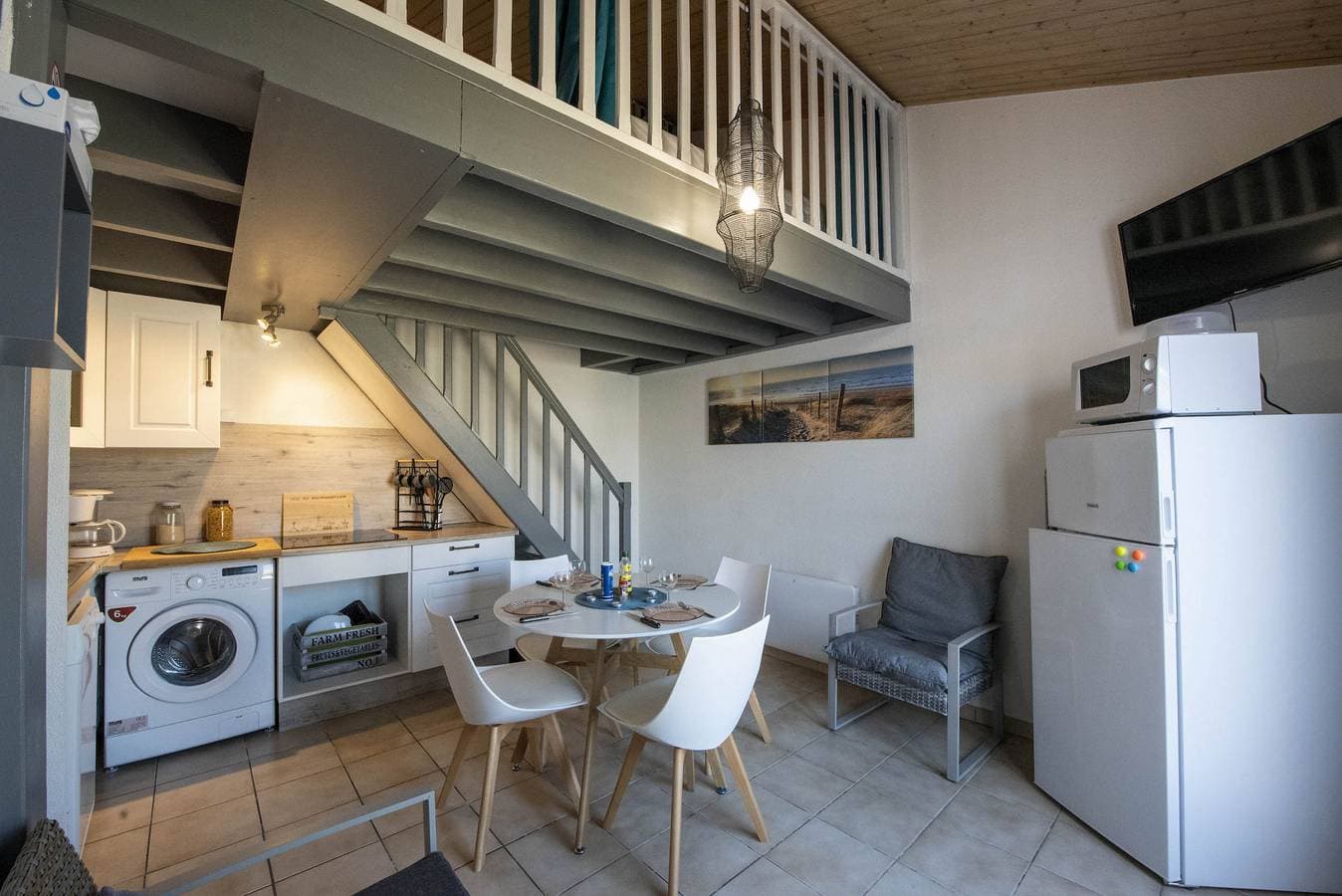 Foto 8 von 18: Haus für 4 pers - Terrasse - 300m zum Strand