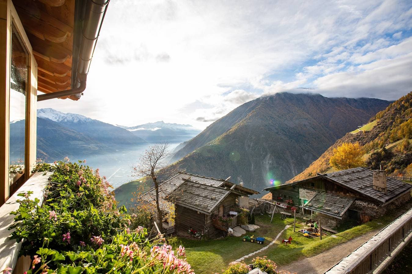 Foto 6 von 37: Apartment „Bergsteiger – Patleidhof“ mit Bergblick und privater Sauna am Balkon
