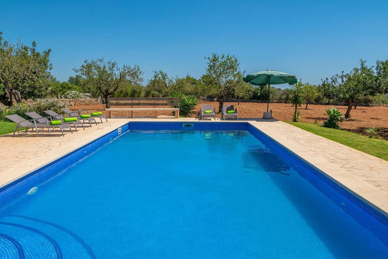 Foto 3 von 38: Es Coco De Sa Mola - Ferienhaus mit privaten Pool in S'Alqueria Blanca (Santanyí). WiFi gratis