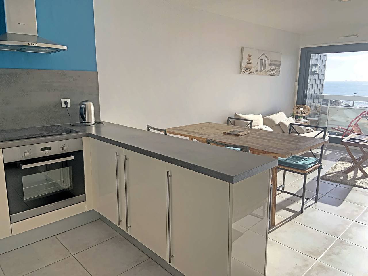 Foto 5 von 32: 3-Zimmer-Wohnung mit Terrasse, 30m von Geschäften und Strand in Ploemeur
