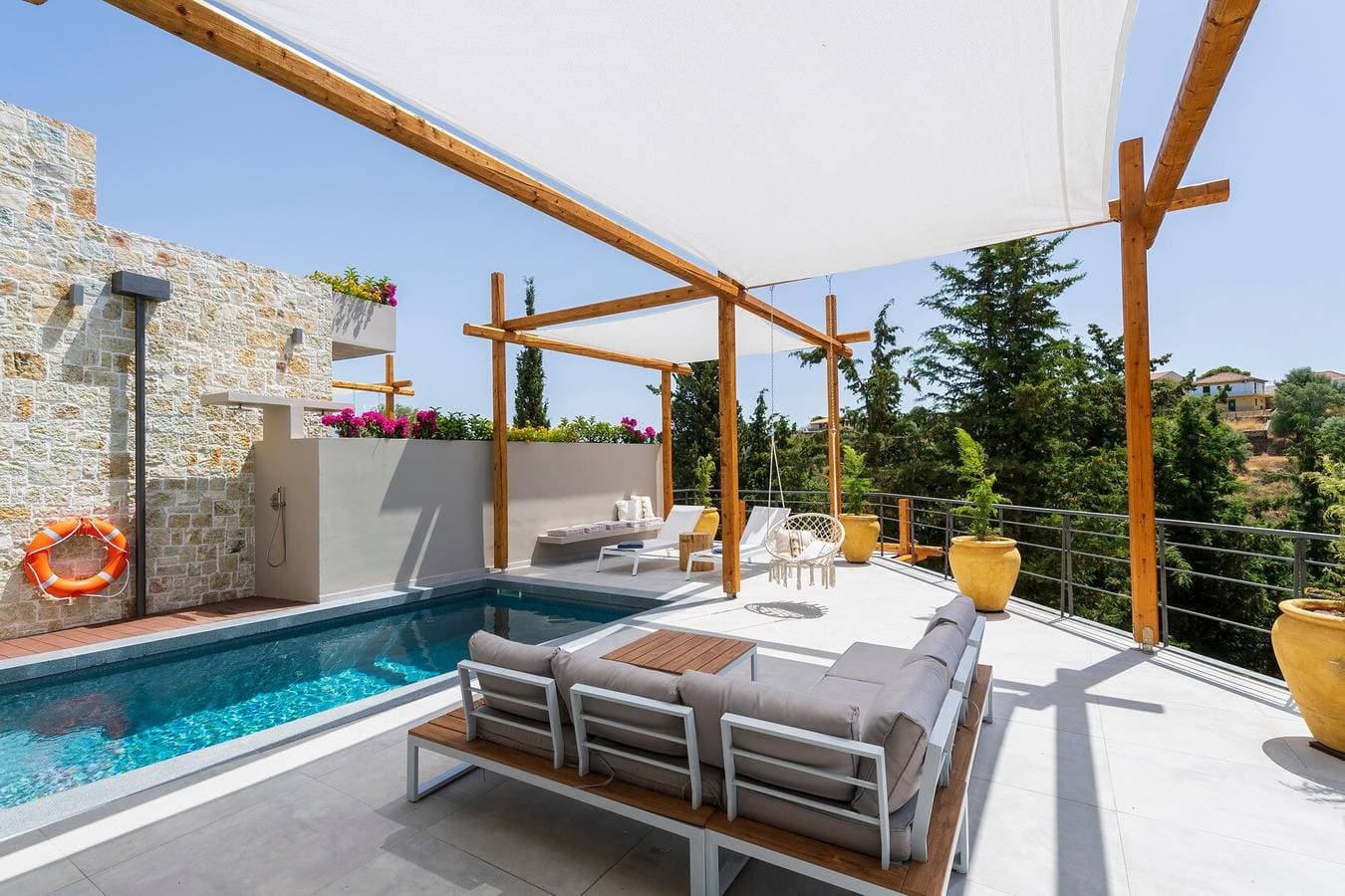 Foto 8 von 37: Villa "Suite Erifilli" mit Meerblick, privatem Pool & WLAN
