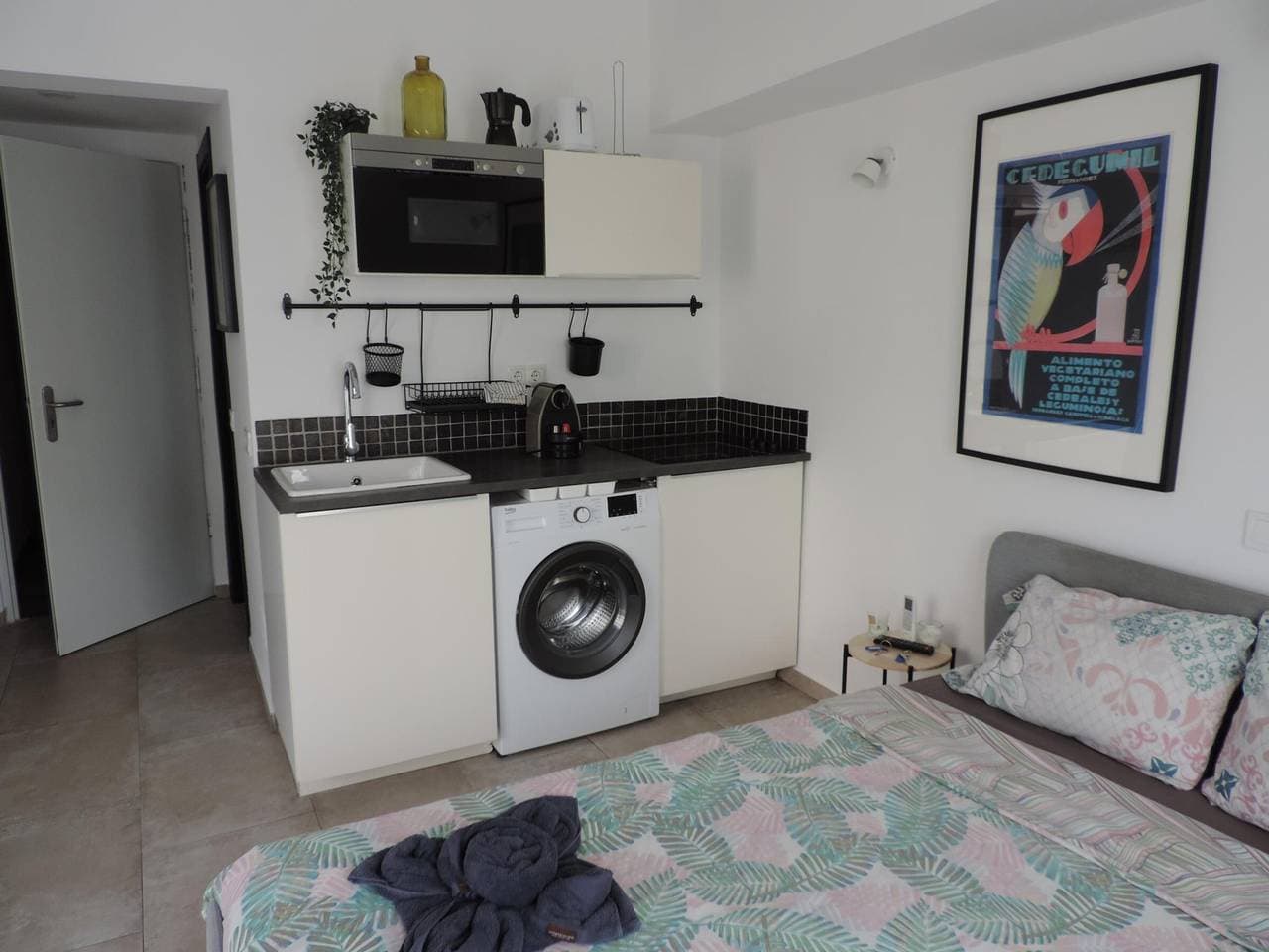 Foto 11 von 23: Zentrales Studio, 450 m zum Strand von Bajondillo, Balkon, schnelle WLAN