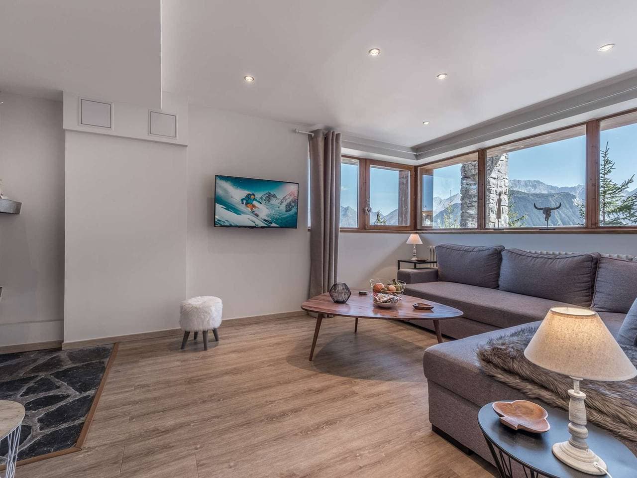 Foto 9 von 14: Stilvolles 50m² Apartment - Courchevel 1850 - 4 Personen - Schöne Aussicht - Gemütlicher Kamin