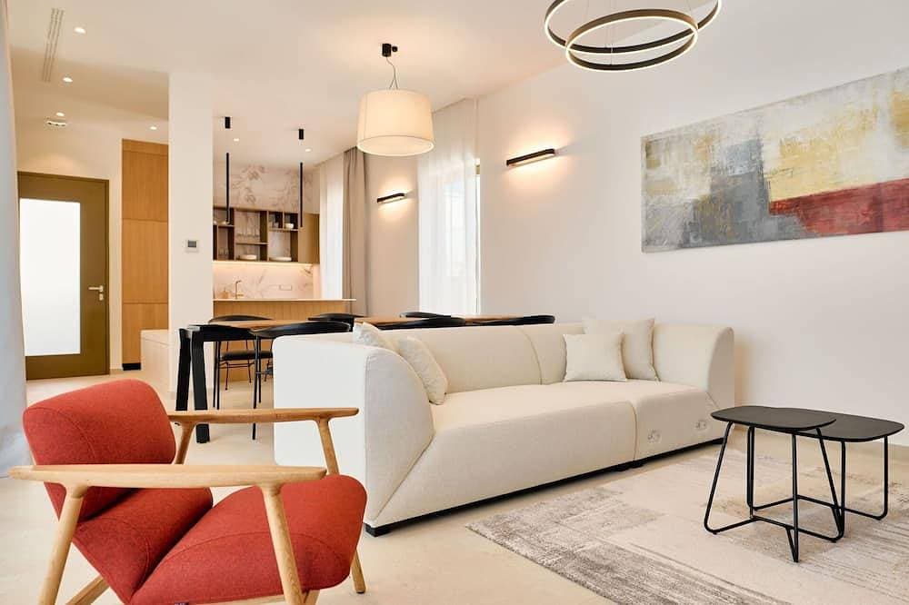 Foto 11 von 30: Gemütliche Wohnung in einem Ferienhaus mit  W-Lan, privatem Pool, TV, Terrasse, Haustiere erlaubt