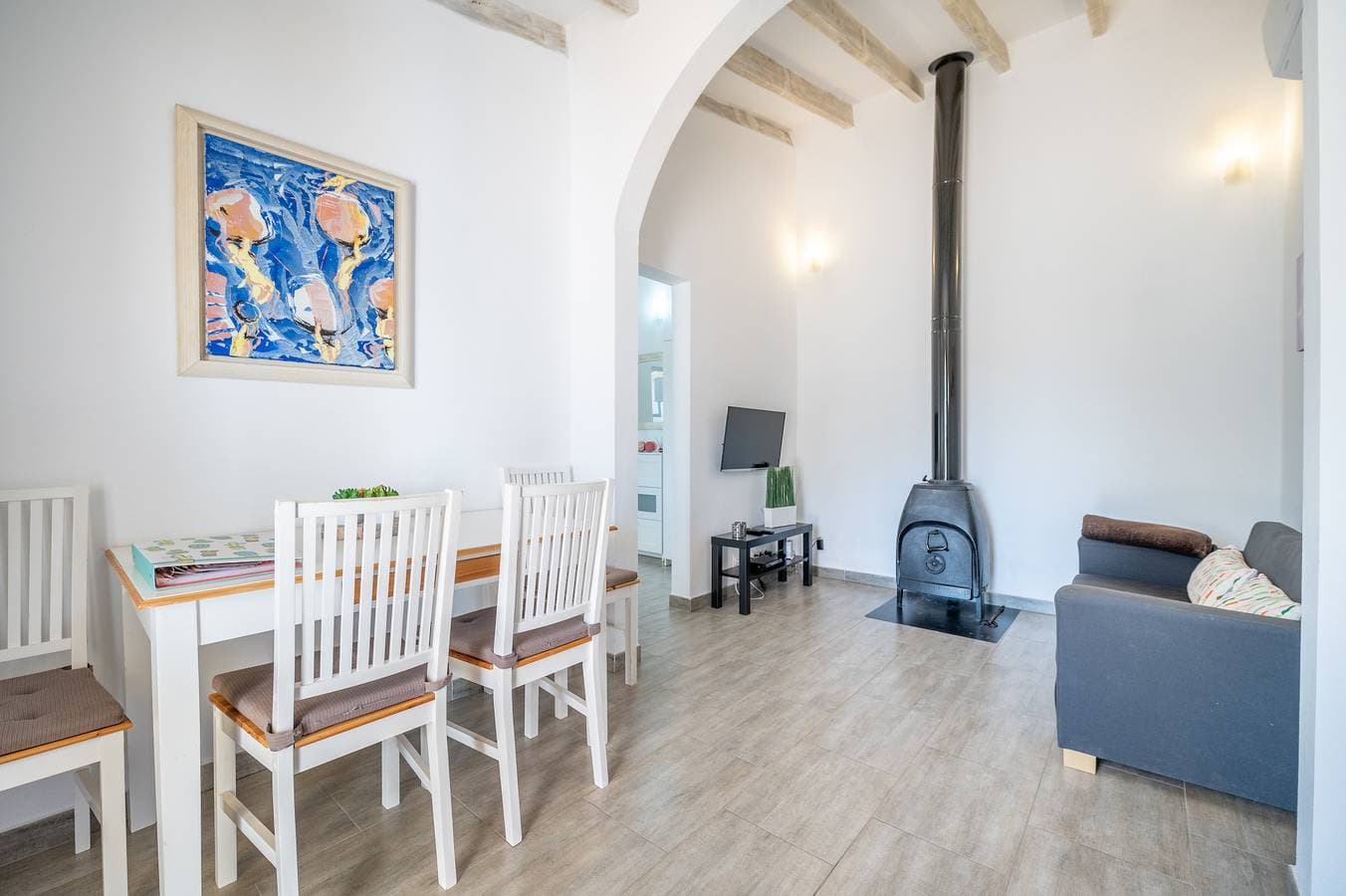 Foto 6 von 24: Ferienhaus Ses Oliveres mit Bergblick, WLAN, Klimaanlage, Terrassen und Garten