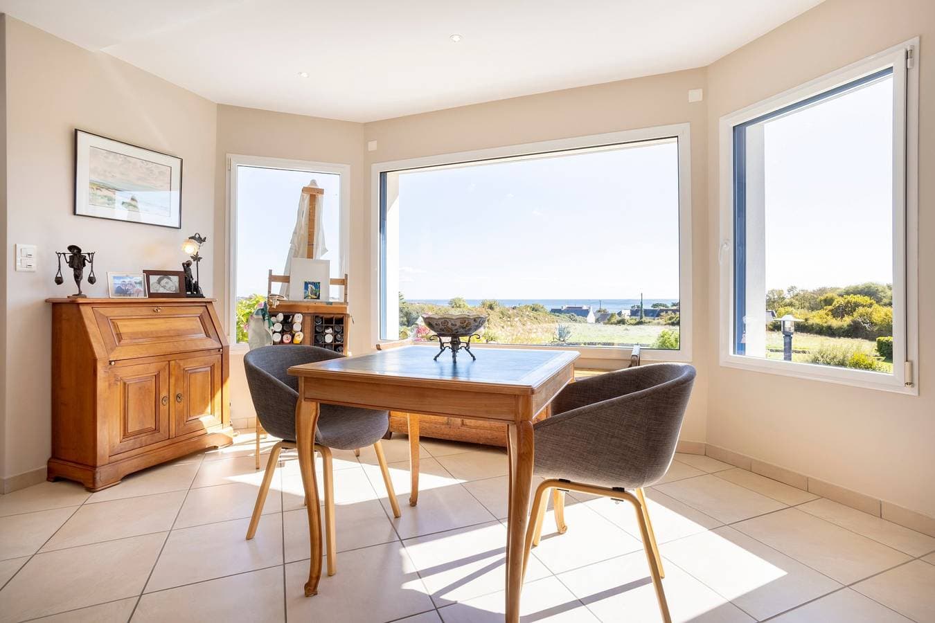 Foto 4 von 42: Gästezimmer "Océane et Framboise" mit Meerblick – Zimmer Océane