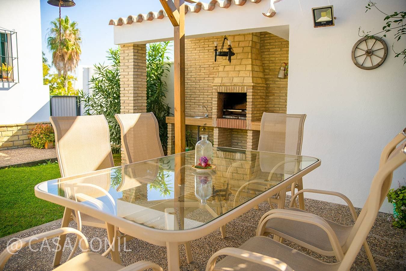 Foto 7 von 43: Ferienhaus mit großem Garten und privatem Pool bei Fuente del Gallo, strandnah,  mit Klimaanlage und WiFi Internet - Casa Macarena -