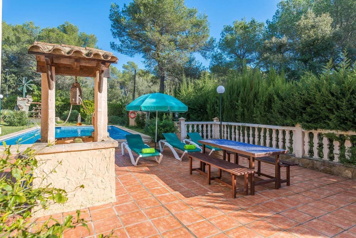 Foto 8 von 36: Els Pins - Ferienhaus mit privaten Pool in Crestatx . WiFi gratis