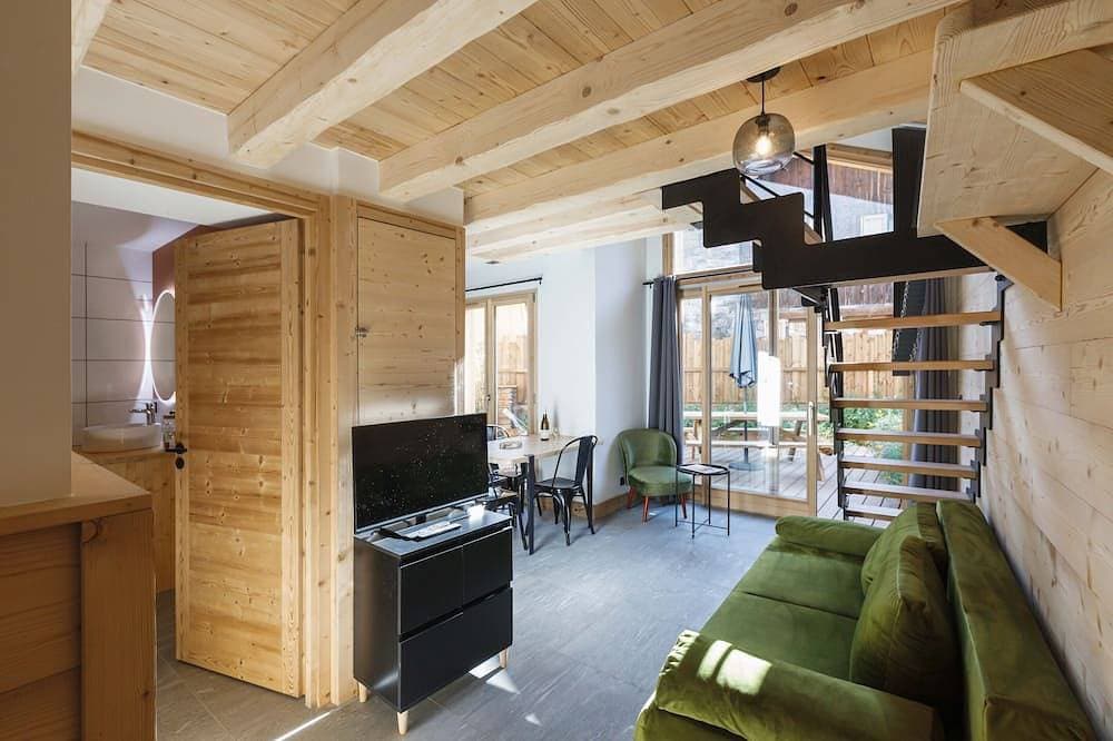 Foto 12 von 27: Chalet Bio Corti 4 Personnes Avec Bain à Remous et Sauna