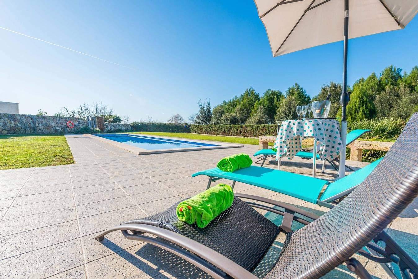 Foto 4 von 51: Es Serral - Ferienhaus mit privaten Pool in sa Pobla. WiFi gratis