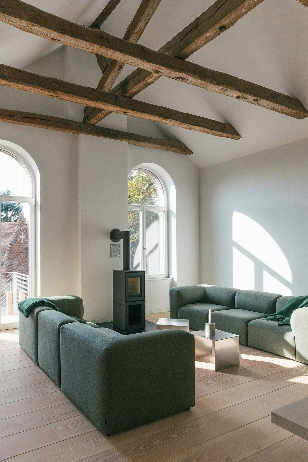 Dachgeschoss mit Balkon und Sauna in Naulitz 1