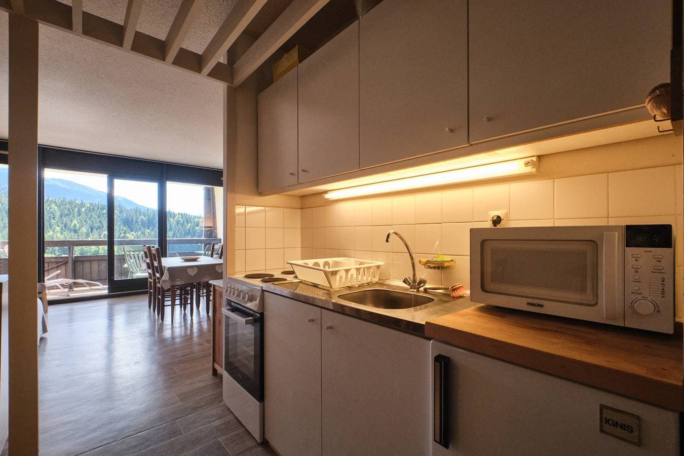 Foto 9 von 18: Appartement 'Gemütlich und Schöner Bergblick' mit Blick auf die Berge und privater Terrasse