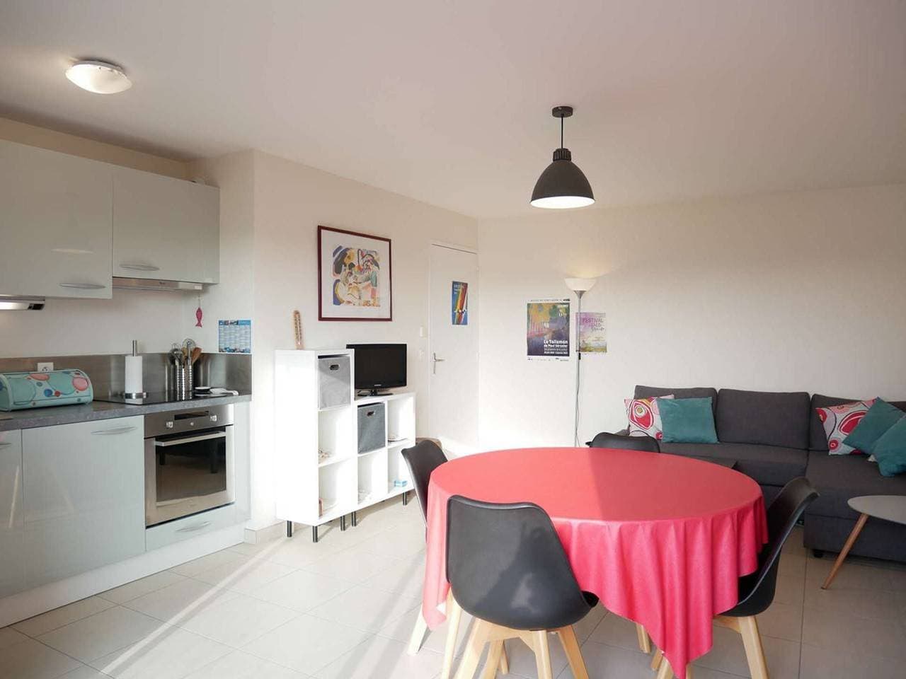Foto 6 von 22: Étel - Gemütliche 44 m² Wohnung mit WLAN, Parkplatz und Haustiere erlaubt
