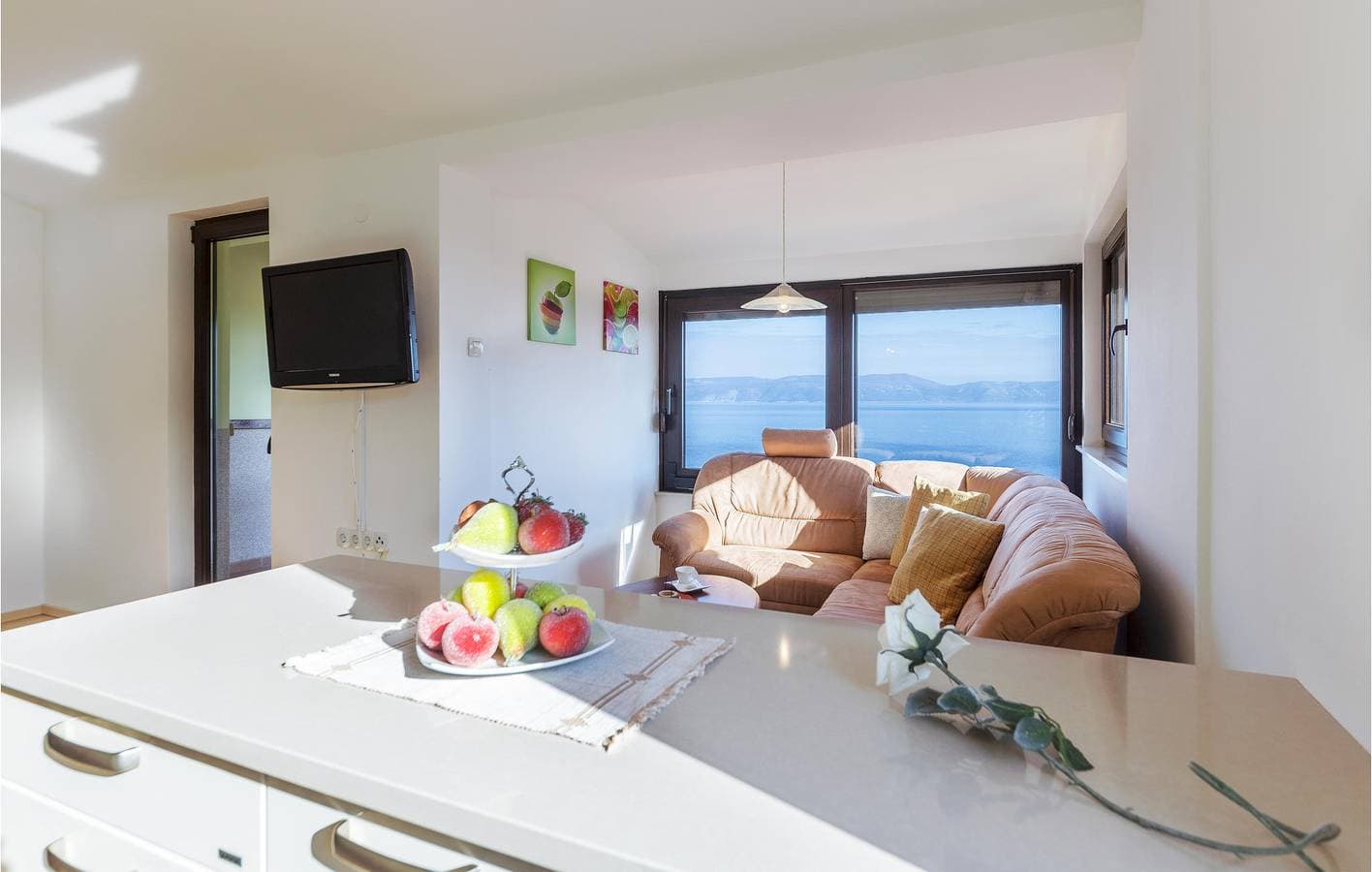Foto 9 von 29: Apartment mit Meerblick, Terrasse, WLAN und Parkplatz – 2 km vom Strand entfernt