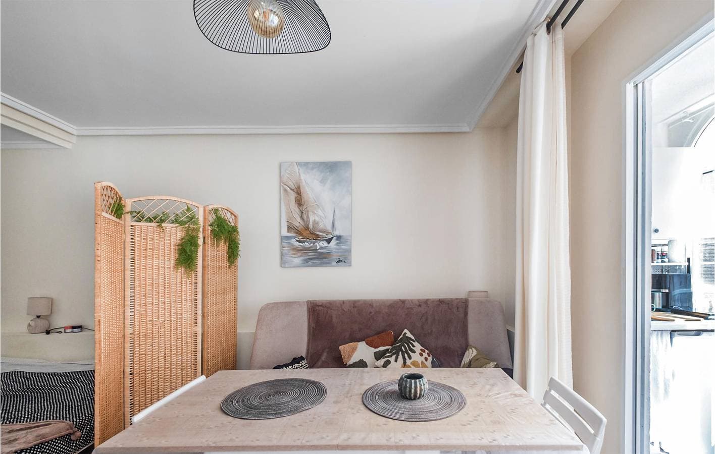 Foto 2 von 14: Appartement am Strand mit AC und Terrasse