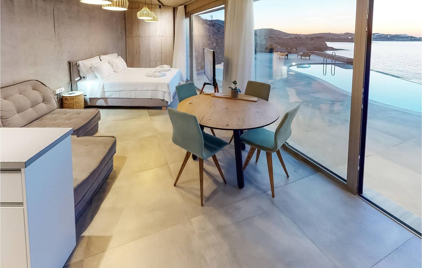 Foto 5 von 19: Luxuswohnung mit Pool und Terrasse, 300 m vom Strand Lygaria entfernt