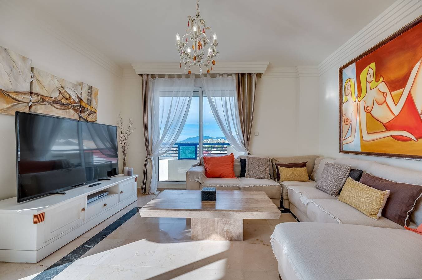 Foto 3 von 26: Ferienwohnung "Marbella Playa" mit Meerblick, Gemeinschaftspool und WLAN