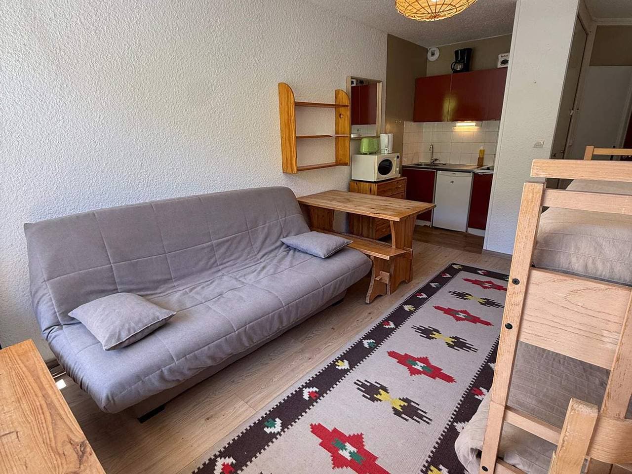 Studio für 3 Personen direkt an der Piste mit Balkon 1