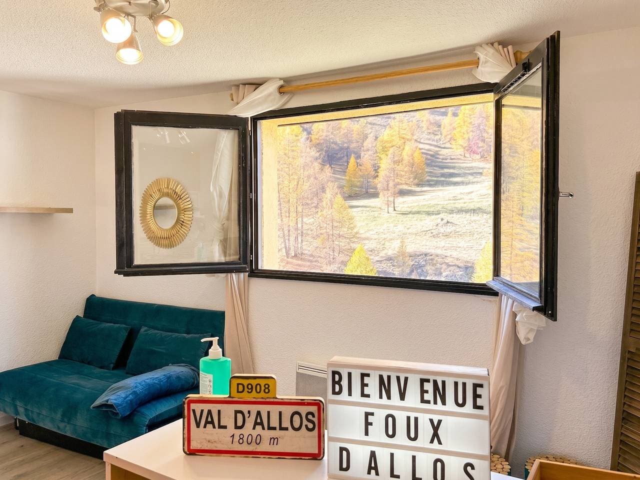 Foto 10 von 23: Gemütliches Studio in Allos - 23 m² mit Bergblick