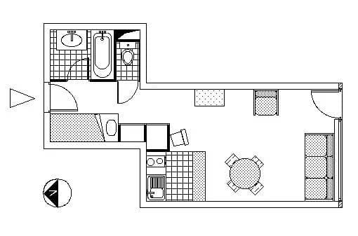 Foto 6 von 6: Studio Bergecke - 4 Personen