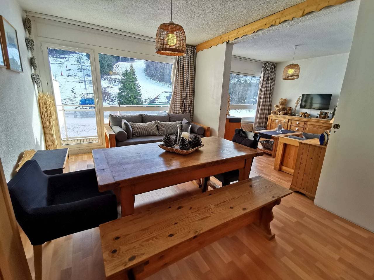 Gemütliche 7-Schlafplätze Wohnung an der Piste - Prapoutel Zentrum 1