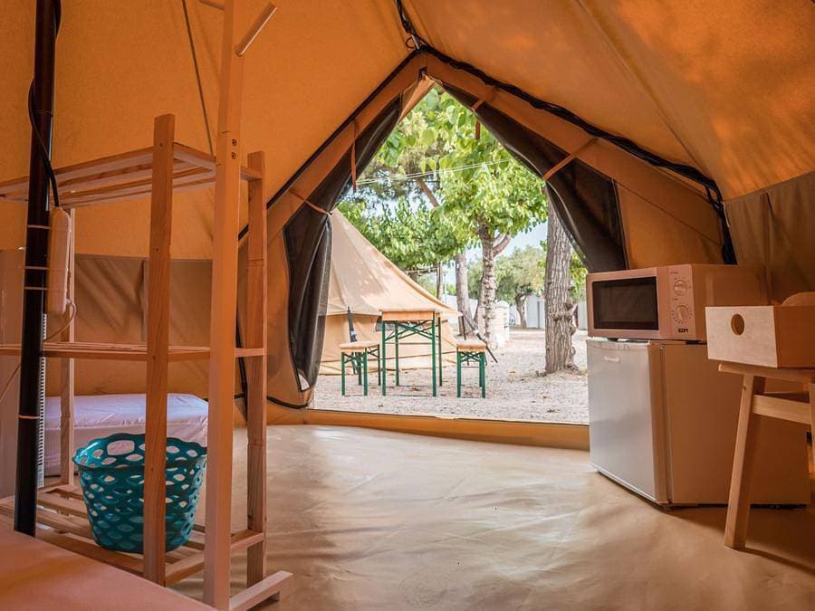 Foto 11 von 28: Camping Cambrils Caban - Zelt 3 personen - Glamping Rafal 1/3 pers