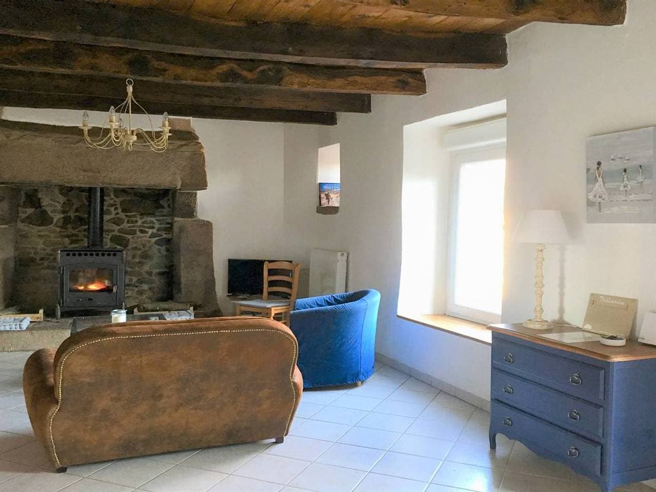 Foto 10 von 15: Renoviertes Bretonenhaus mit WIFI in Trébeurden, 3 Schlafzimmer für 6 Pers. Privatparkplatz