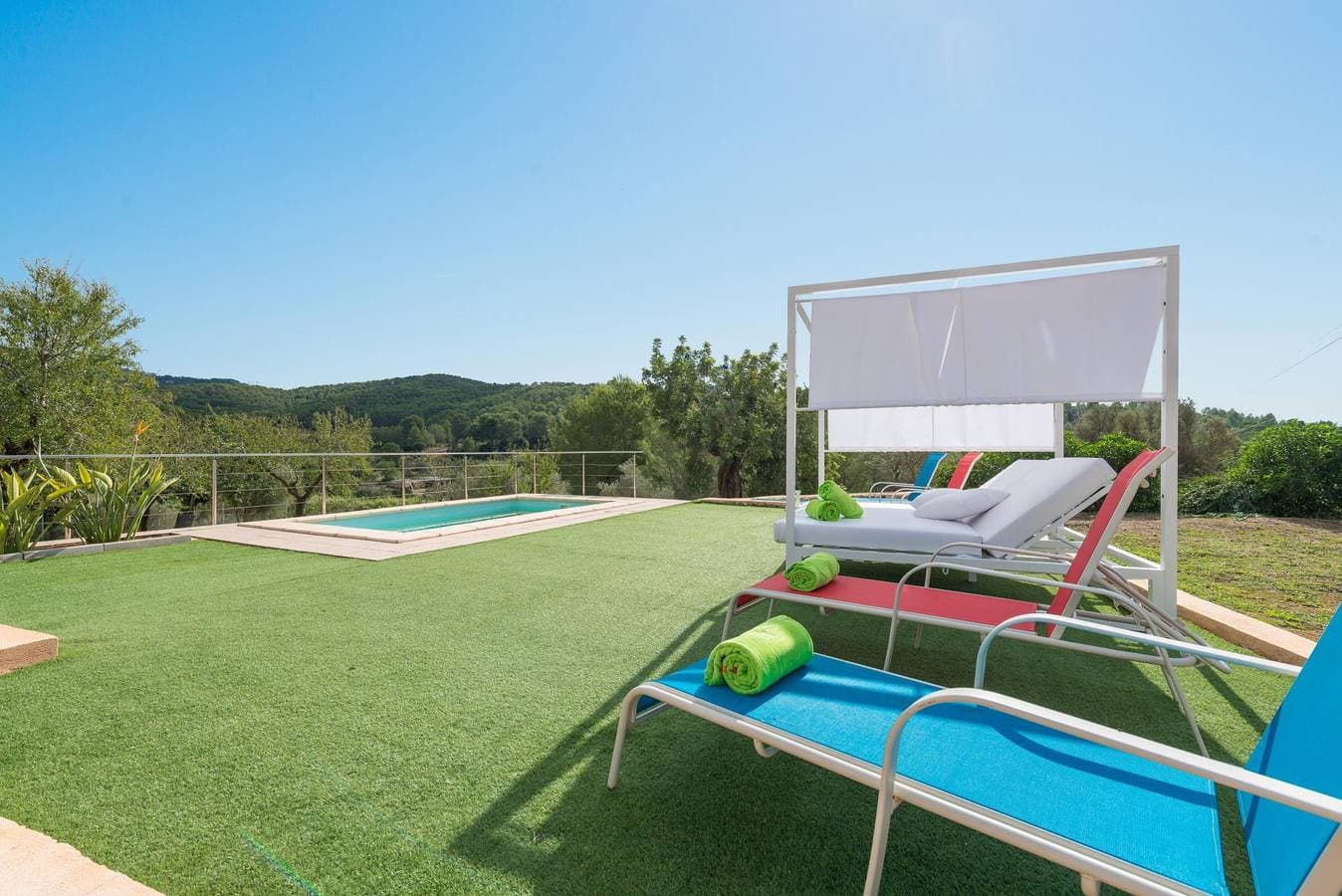 Foto 3 von 33: Sa Plana (Villa Calvia) – Fantastische Villa mit Privatpool, nur 1.5 km von Calvià und 7.9 km vom Meer entfernt. WiFi gratis