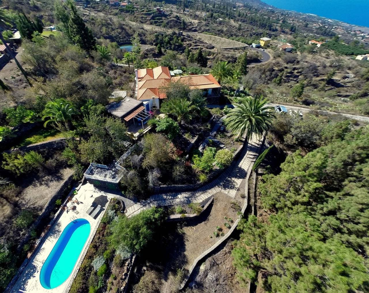 Villa Finca Tijarafe mit beheiztem Pool 1