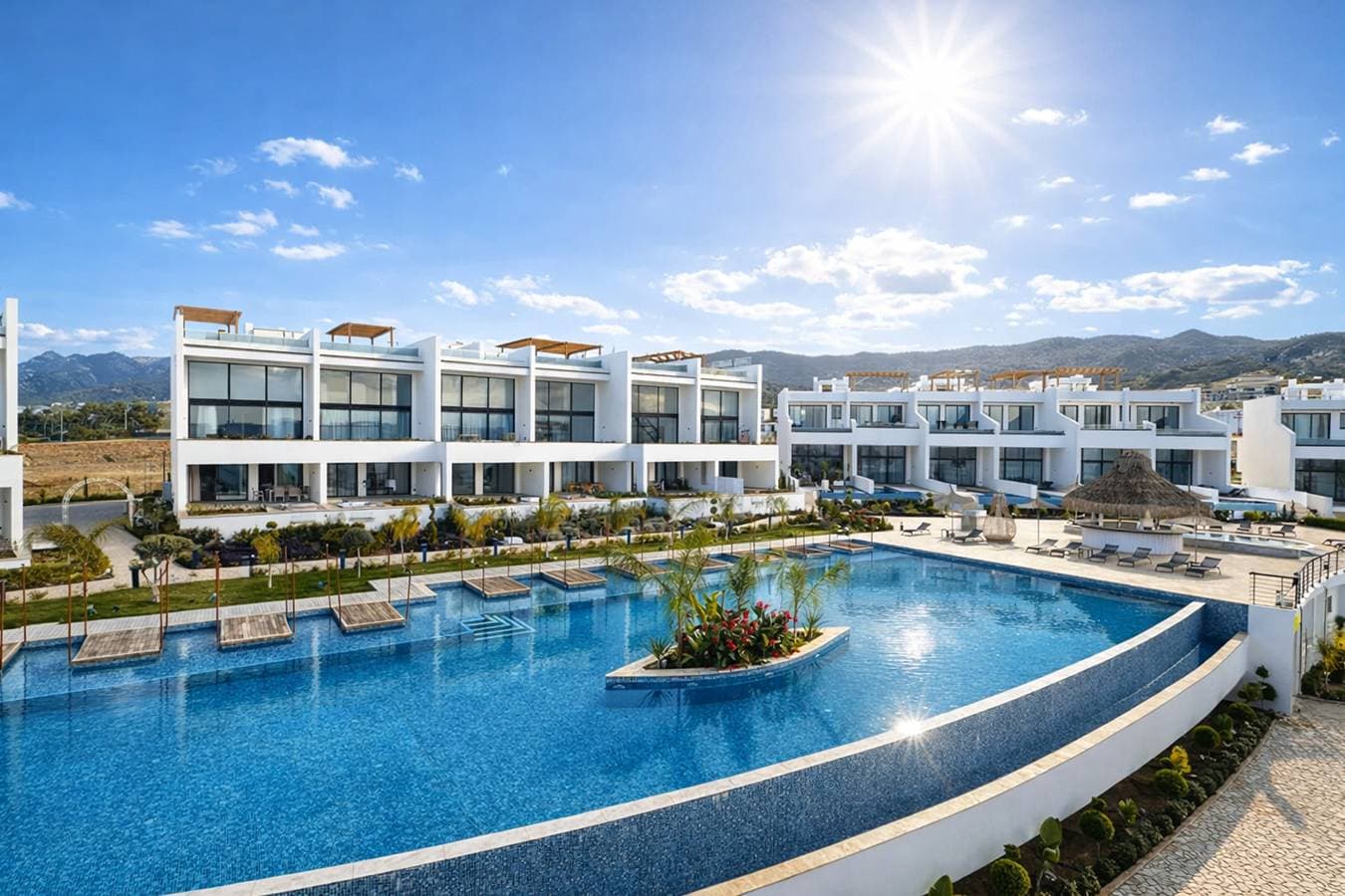 B1-2 Apartment Mykonos mit Zugang zum Pool 1