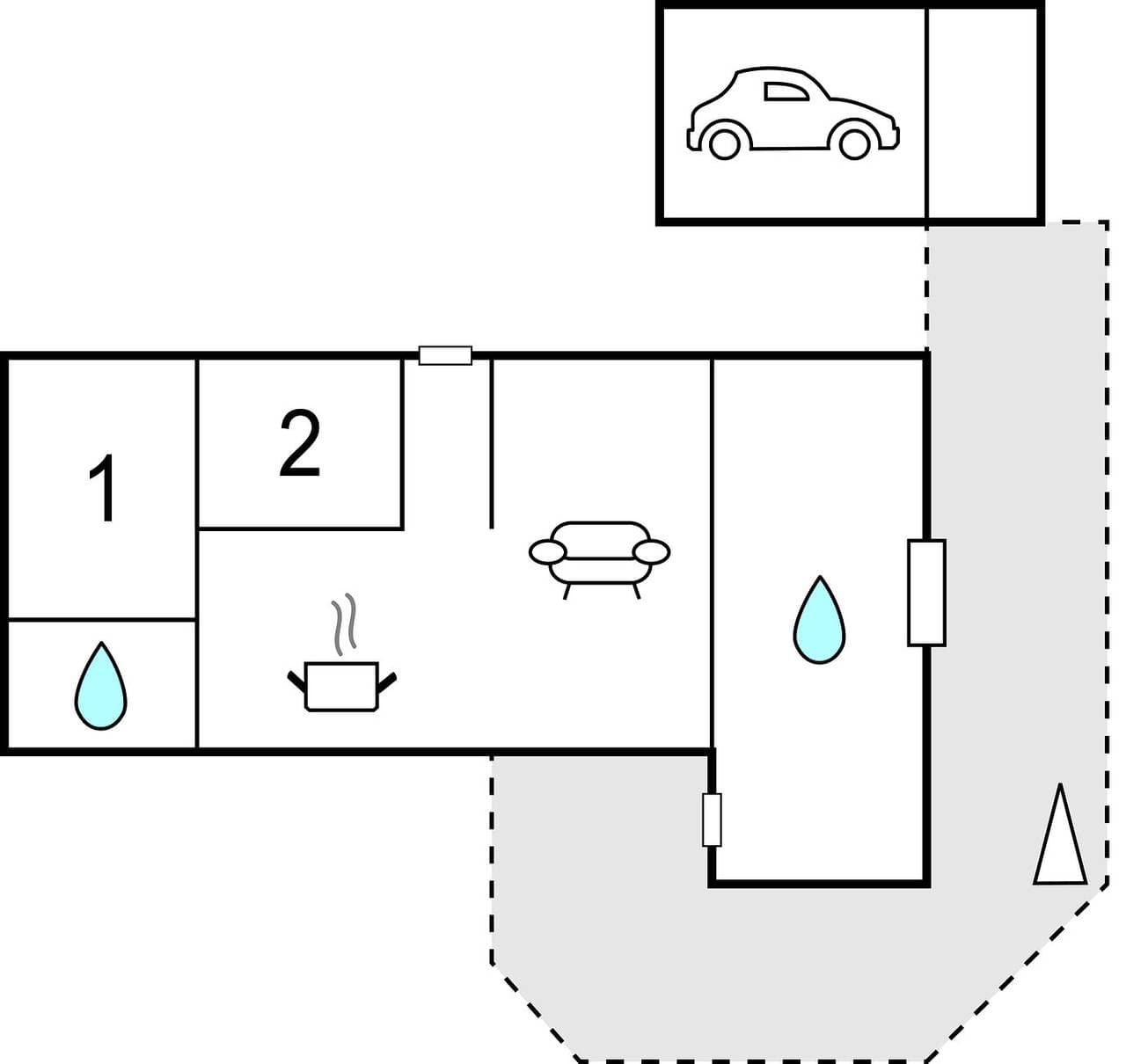 Foto 13 von 13: Ferienhaus für 4 Personen mit Garten