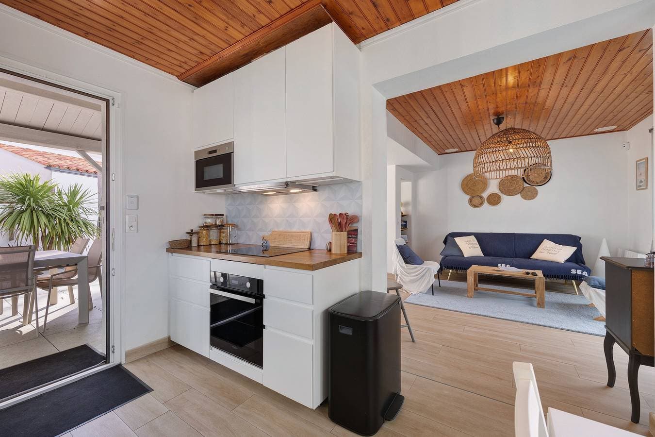 Foto 13 von 32: Ferienhaus 'Maison familiale' mit direktem Strandzugang, Terrasse, Garten und WLAN