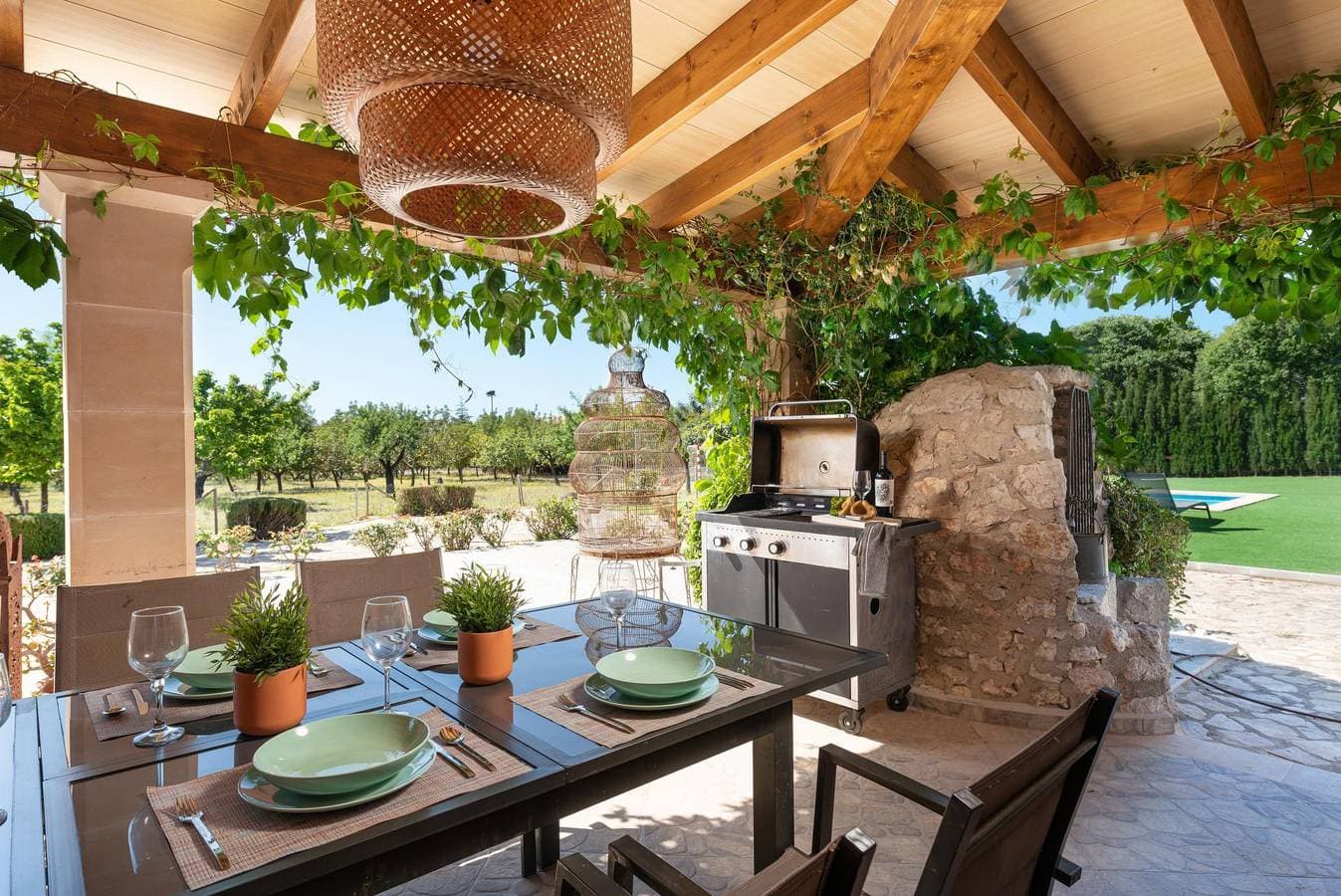 Foto 6 von 35: Ses Veles - Ferienhaus mit privaten Pool in Lloseta.