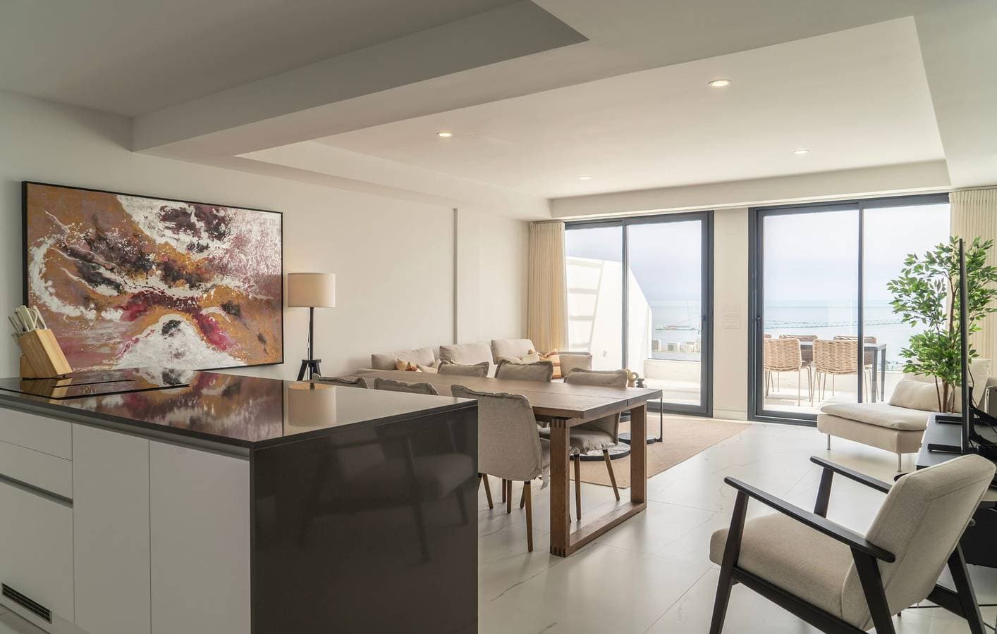 Foto 5 von 32: Ferienwohnung für 4 Personen mit Meerblick