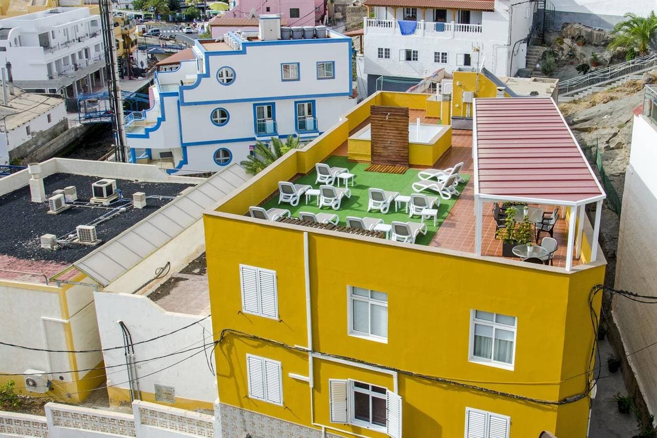 Foto 4 von 21: Charmantes Apartment in Puerto de Mogán - 80m², Berg- und Meerblick