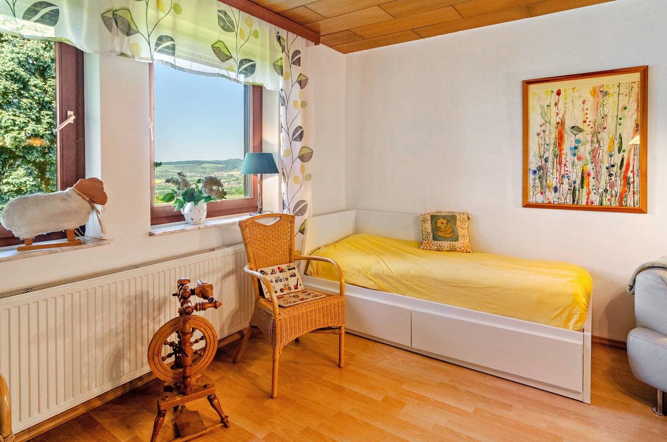 Foto 6 von 35: Ferienwohnung 'Landleben' mit Bergblick und Gemeinschaftsgarten