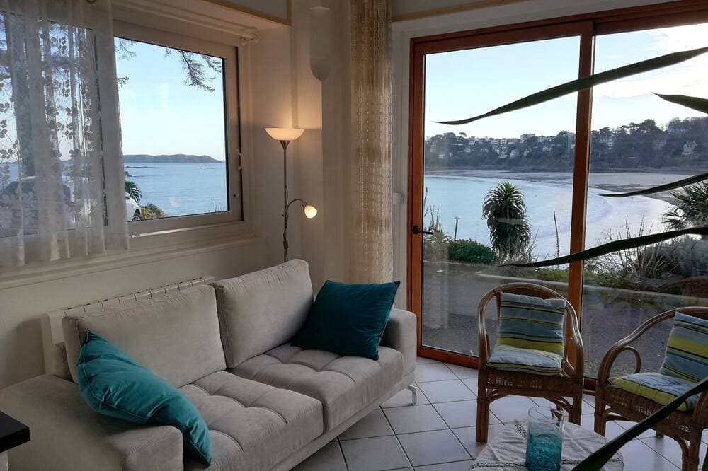 ** Herrlicher Meerblick ** in einer 4-Zimmer-Komfortwohnung, direkter Zugang zum Strand, Park, WLAN 1