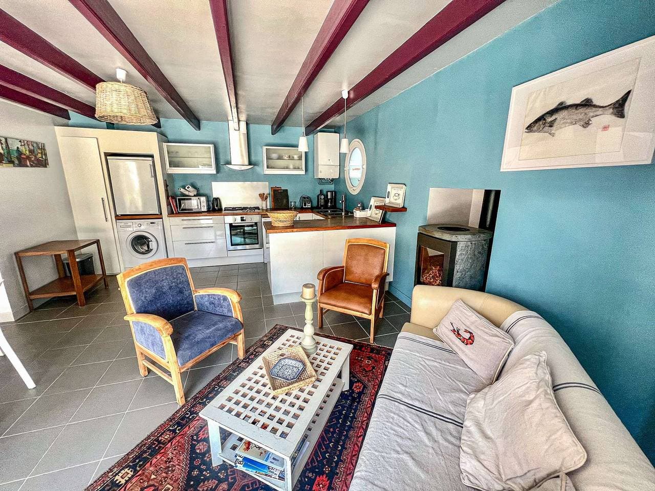 Foto 6 von 26: Étel - Renoviertes Haus für 4 mit Garten, Terrasse und Parkplatz