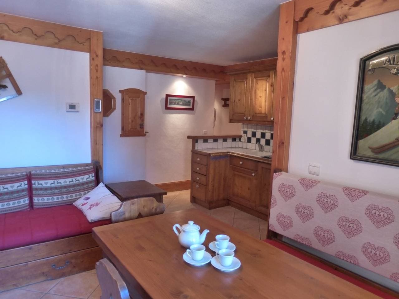 Foto 2 von 14: 3-Zimmer-Wohnung in Méribel Village mit Pool, 4 Personen