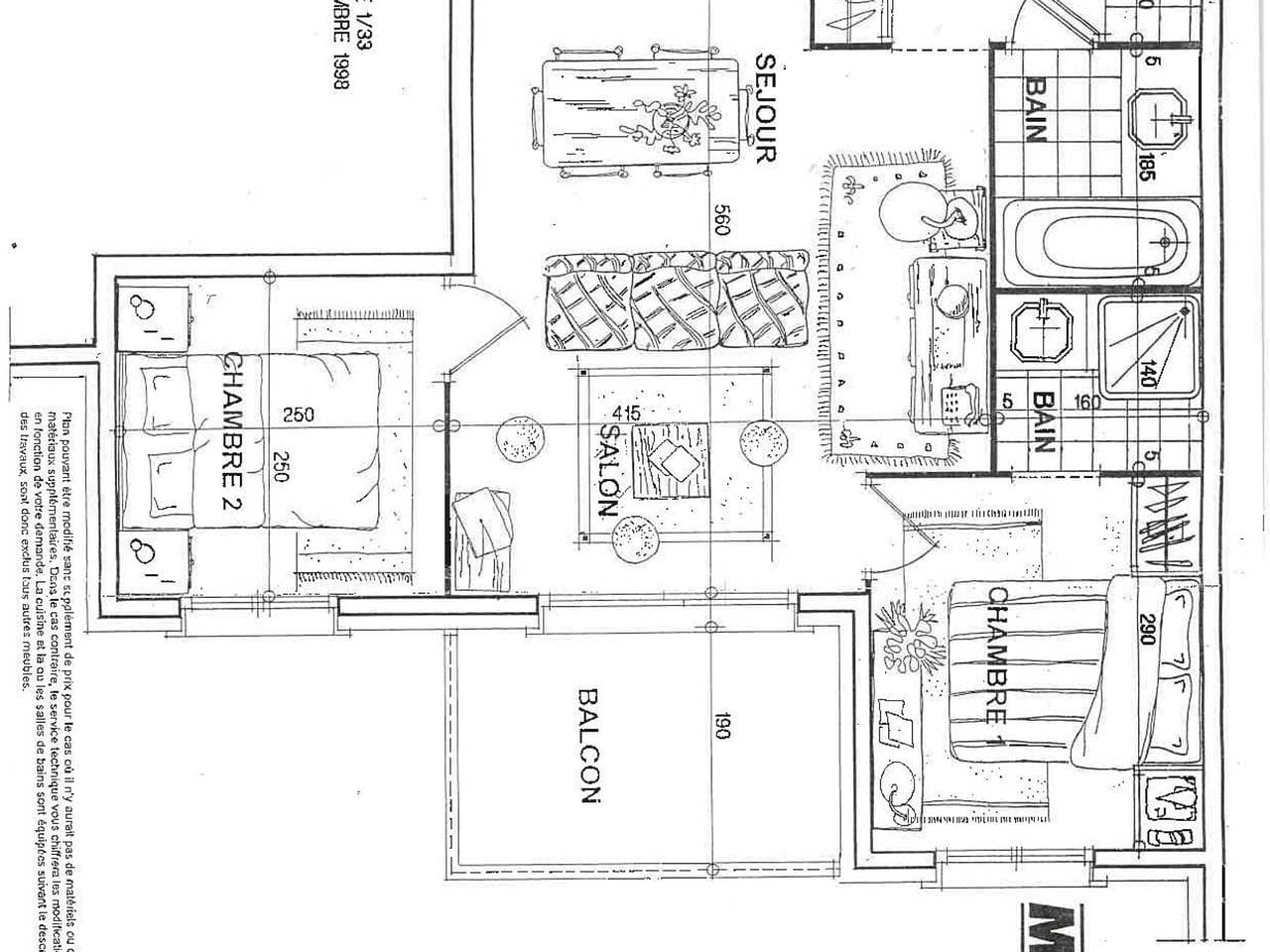 Foto 12 von 14: 3-Zimmer-Wohnung für 6 in Méribel Village, Zugang zu Pool und WLAN