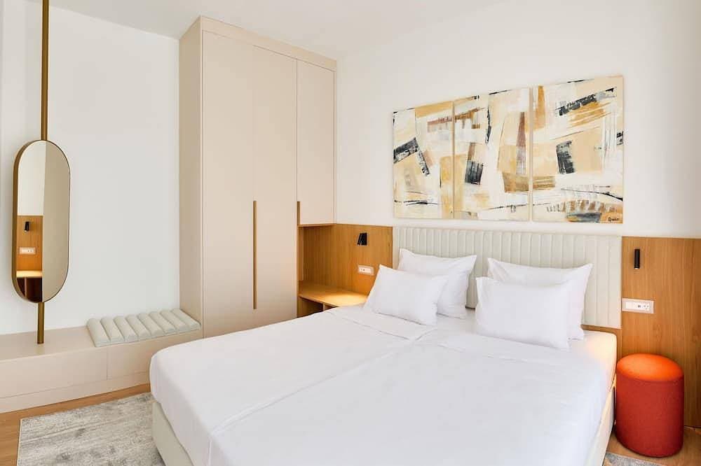 Foto 2 von 30: Gemütliche Wohnung in einem Ferienhaus mit  W-Lan, privatem Pool, TV, Terrasse, Haustiere erlaubt