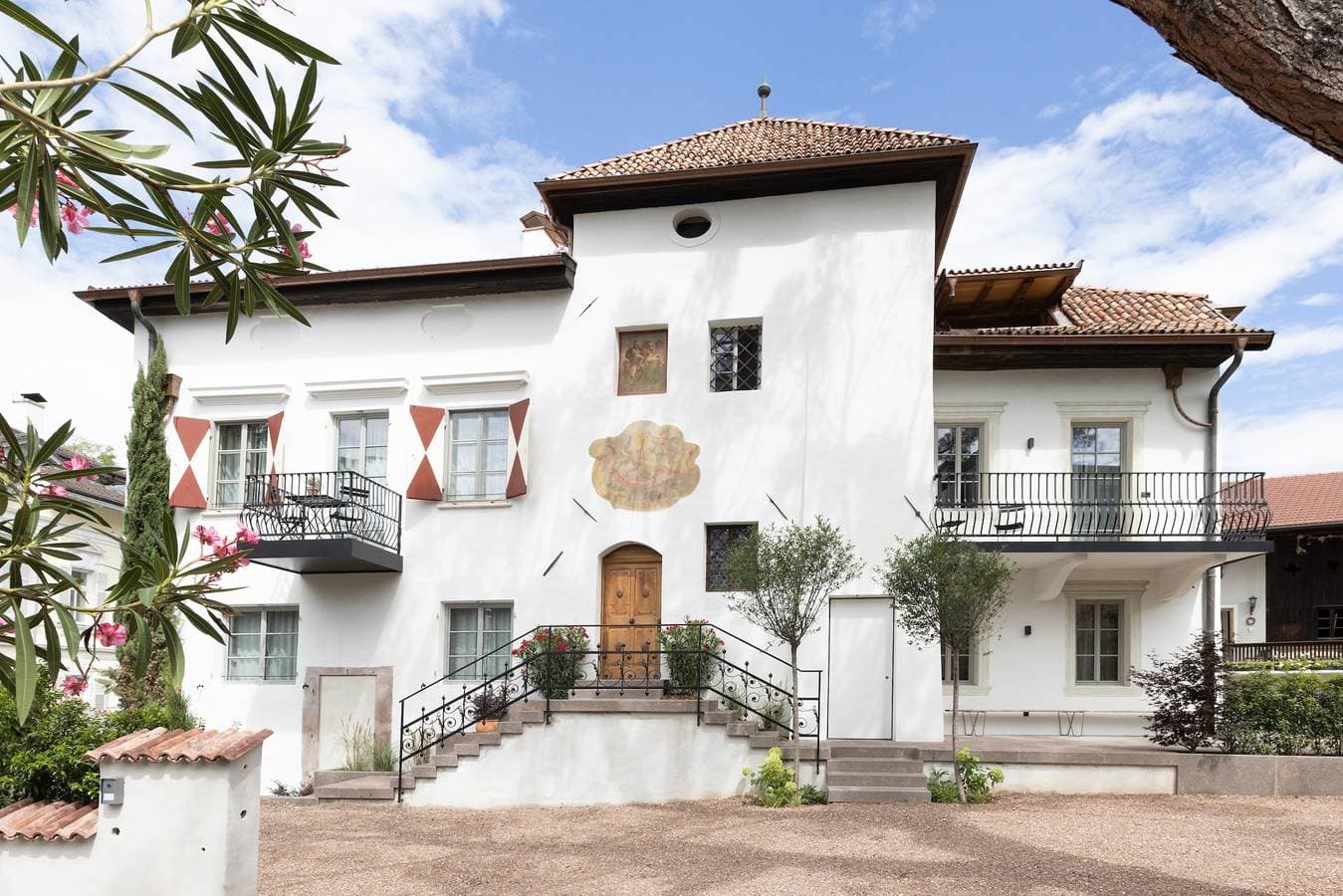 Foto 7 von 18: Ferienwohnung 'Ansitz Layshof Erlebach' mit Bergblick, Gemeinschaftsgarten und WLAN