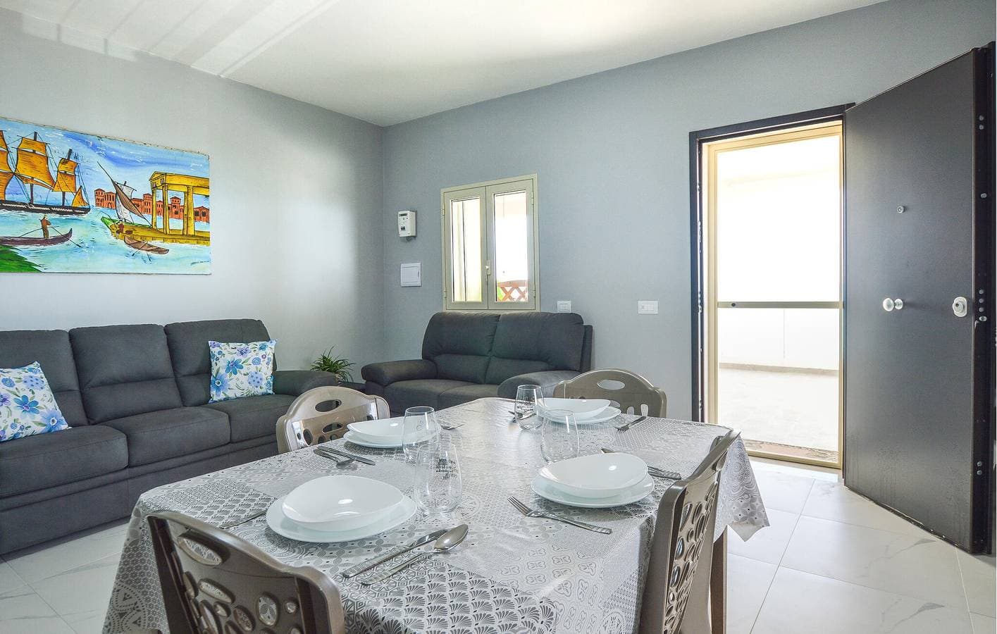 Foto 9 von 24: Appartement mit Meerblick, AC, Parkplatz, Terrasse und Küche - 700m zur Spiaggia Foggia